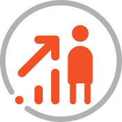 Value Icon Growth Person Chart