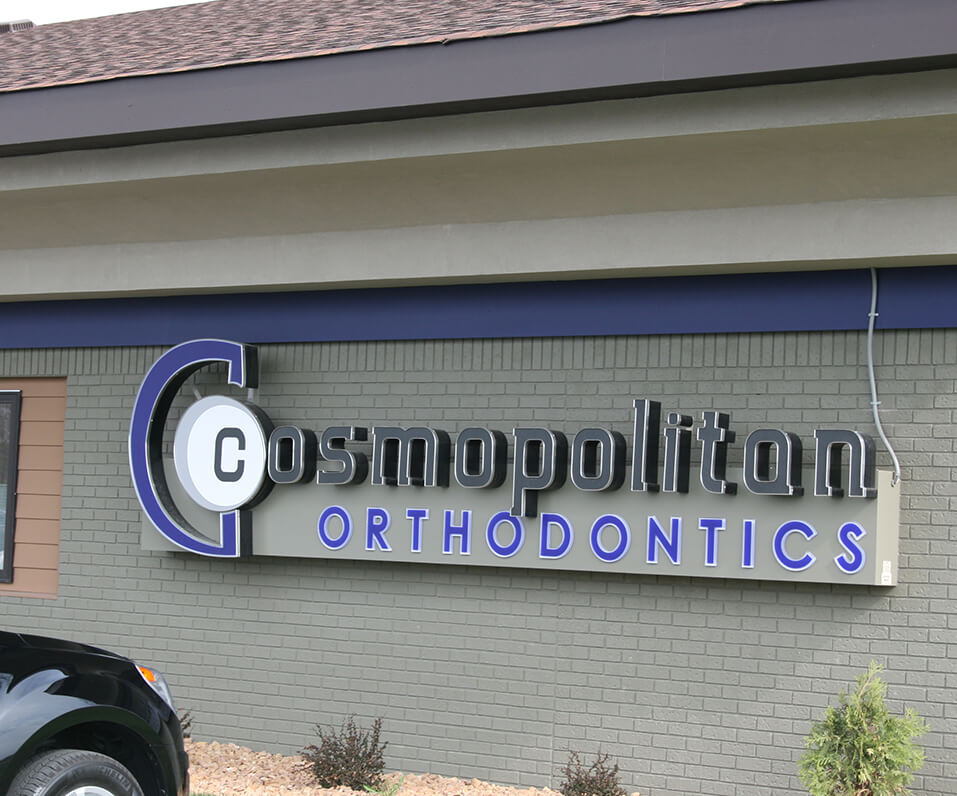 Cosmopolitan Orthodontics Channel Letters